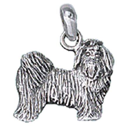 Dog Themed Jewelry Sterling Silver Maltese Puppy Charm