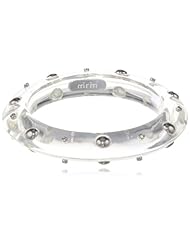 Miriam Salat Clear Resin Cubic-Zirconia Stud Bangle Bracelet, 3.5"