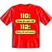 Diamant Shirts - Funshirt mit Spr�che , Fun T-Shirt mit Spruch - Feuerwehr 110 Jungs die man ruft ... 112 M�nner die auch kommen - Gr�sse S M L XL XXL, XL