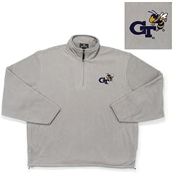 Georgia Tech Yellowjackets NCAA "Glacier" Fleece Pullover Sweatshirt (Heather)