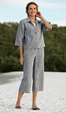 Linen Check Pants Set