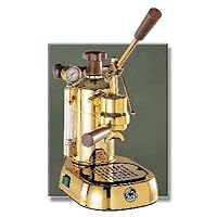 La Pavoni PPG-16 Professional Gold-Plated 16-Cup Espresso Machine, Brass