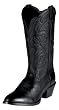 Ariat Women's Heritage Western R Toe Black Deertan