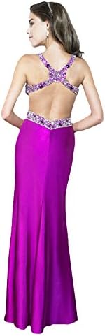 Moonlight ME Prom TP1967 Sexy Cut Out Low Back Long Satin Prom Dress (8, Yellow)