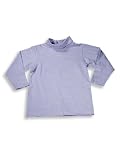 Mulberribush - Girls Long Sleeved Turtleneck, Lilac, White