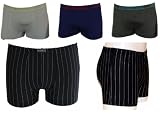 5 er Pack Herrenboxer-Retroshorts Microfaser mit Elasthan - 3 Classic Hombre + 2 Nadelstreifen - limitieres Sonderpaket by COOL24