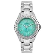 GUESS? Women's Waterpro Crystal Accented Turquoise Dial Watch #86127L