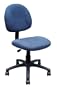 Boss Fabric Deluxe Posture Armless Task Chair, Blue