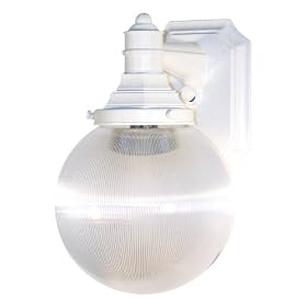Adjusta-Post Everstone One-Light Outdoor Downward Inverted Wall Sconce, White with Clear Acrylic Beveled Lens #S26VC-WH