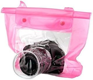 MicroNano Pink Waterproof Underwater Camera Housing Case Dry Bag For SLR DSLR Camera Nikon sony canon