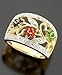 18k Gold Over Sterling Silver Diamond & Stone Accent Ring