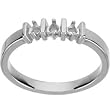 14K White Gold Mother's Ring - 3 Gemstone -- YOU CHOOSE THE COLORS!
