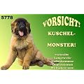 Metall - Warnschild Leonberger