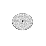 Gemtex 24150200 5" 24 Grit Trim-Kut White Print Aluminum Oxide Abrasive Disc