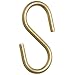 Brady 23304 1-1/2" Size Solid Brass "S" Hook (Pack Of 100)