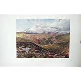色刷の険しい眺めの Wensleydale 山