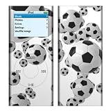 Lots of Soccer Balls Design Protective Skin Decal Sticker for Apple iPod nano 2G (2nd Generation) 2GB/ 4GB/ 8GB Player