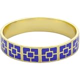 Trina Turk Enamel Brick Gold And Electric Blue