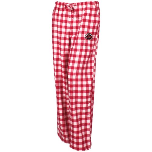 Toronto Raptors Ladies Red-White Paramount Plaid Pajama Pants (Small)