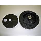 Original Sears Craftsman Husqvarna Part # 193144 WHEEL 8X2 RAD BLK, Includes Dust Cover
