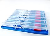 Syringe Tray - 7 Compartment Blue-Made in the Usa