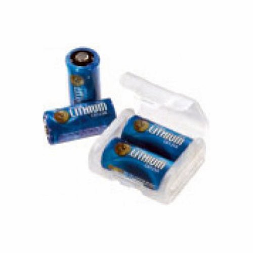 Asp Law Enforcement CR123A Batteries and Link Case in Clamshell (Pack of 4)