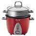 Aroma ARC-733-1NGR 3-Cup Pot Style Rice Cooker, Red