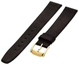 Hadley-Roma Men's MSM976RA-150 15-mm Black Genuine Calfskin Leather Watch Strap