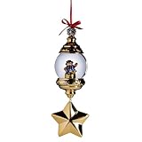 Gold Snowman Musical Ornament