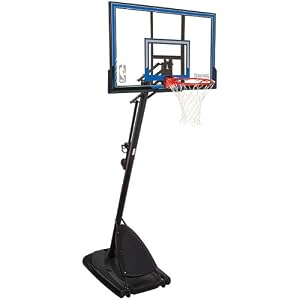 Spalding 50-Inch Portable Basketball System with Polycarbonate Backboard by 