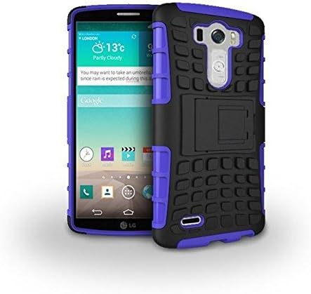 LG G3 Shockproof Case, Hi5Gadget Dual Layer Hybrid Armor Protective Case Cover With Stand Function for LG Optimus G3 D855 850 (Purple)