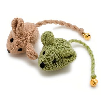 CFA CAT NIP WOOL MOUSE 2PK
