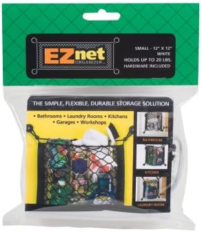 EZnet Organizer 10111212W Small Storage Net Polybag Package, White