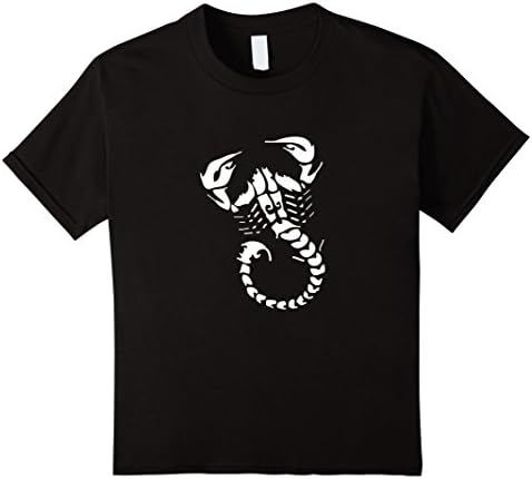 Kids Scorpion T-Shirt, Image of a Scorpion, Tribal Art Desert  10 Black