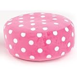 Pink Polka Dot Floor Pillow