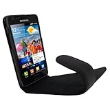 iGadgitz Black Genuine Leather Case Cover Holder for Samsung Galaxy S 2 S A ....