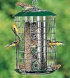 Caged Squirrel Proof Bird Feeder, Triple Tube