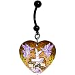 Heart Angelic Faith Belly Ring