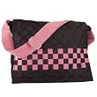 Messenger/Baby Bag - Hot Pink/Black