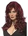 Sexy and Curly Long Burgundy Wine Goddess Wig