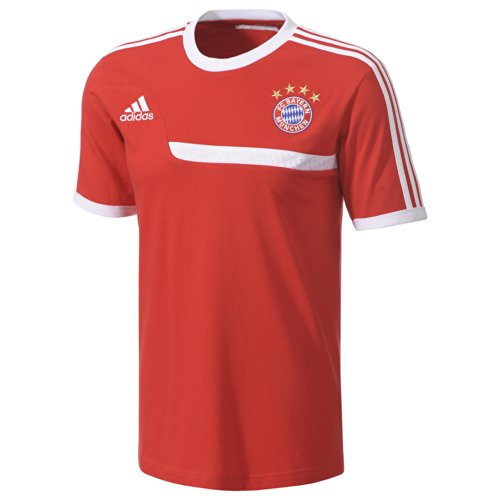 adidas Herren FC Bayern München T-Shirt 2014, Rot, 9, G73514