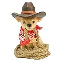 Western Cowboy Chihuahua Dog Figurine