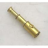 3" Handheld Brass Telescope - Pocket Sized Scope - Nautical Decor [Toy]