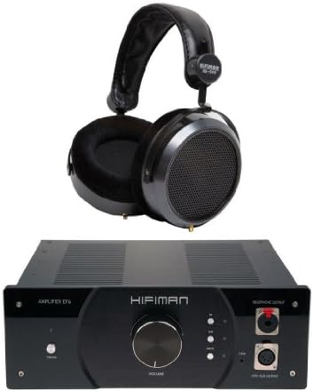 HifiMan Electronics HE-6 Over-Ear Headphones and EF-6 Headphone Amplifier Bundle (Black)