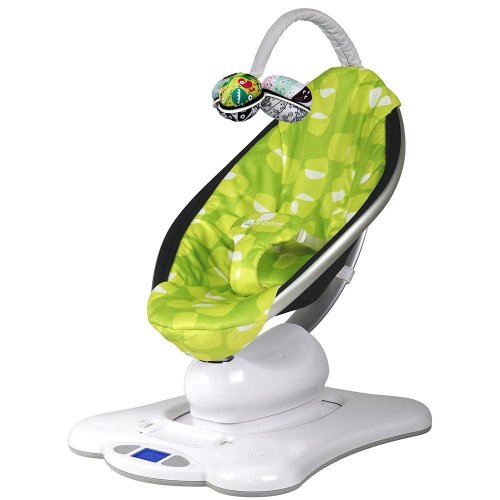 Baby / Child Durable 4moms New 2012 Classic Mamaroo Safe Seat 3-Point Harness Five Unique Motions - Green Plush Infant