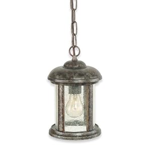 Royce Lighting RLC011-27 Outdoor 12 inch Convertible Lantern Peruvian Bronze with Seeded... by 