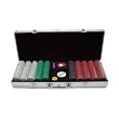 Trademark Poker 500 11.5-Gram Suited Poker Chip Master Set in Silver Aluminum Case