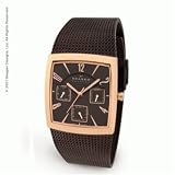 Skagen Watches- Skagen Mesh Band Slim line in Rose Gold Case Day Date the Band in Espresso Finish... 