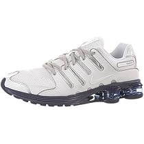 Nike Men's Shox Air Lunar NZ Running Shoe-Gray/Purple