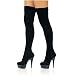 Pleaser Boots Women's Delight-3002, 5 3/4'' Stretch Platform Thigh Boot, Side Zip